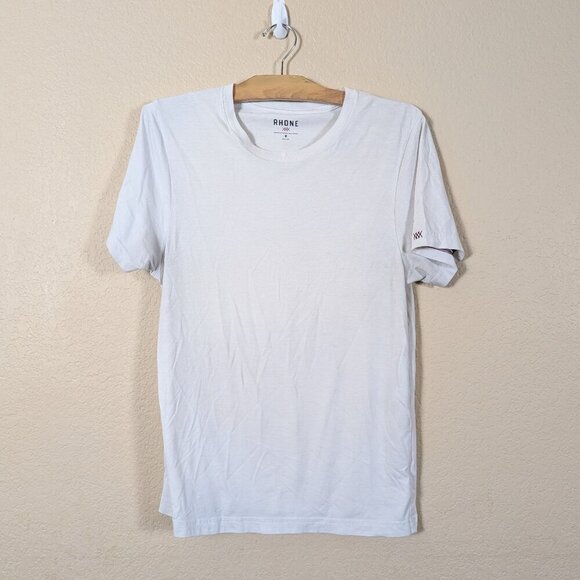 RHONE Men's Element Tee Grey Size M Performance Pima Cotton Blend Soft - Picture 1 of 9